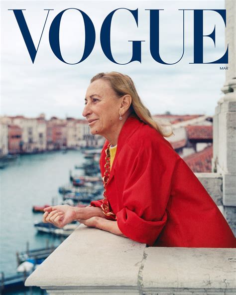 what di prada miuccia say about her outfits of spring|miuccia prada march cover.